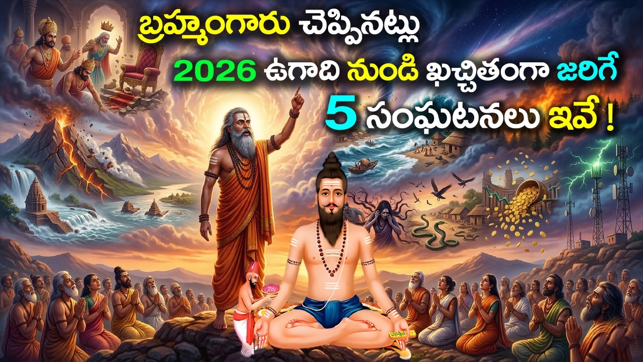 అవాక్కు చేస్తున్న బ్రహ్మంగారు చెప్పినట్లు 2026 ఉగాది నుండి ఖచ్చితంగా జరిగే 5 సంఘటనలు ఇవే ! | #ugadi