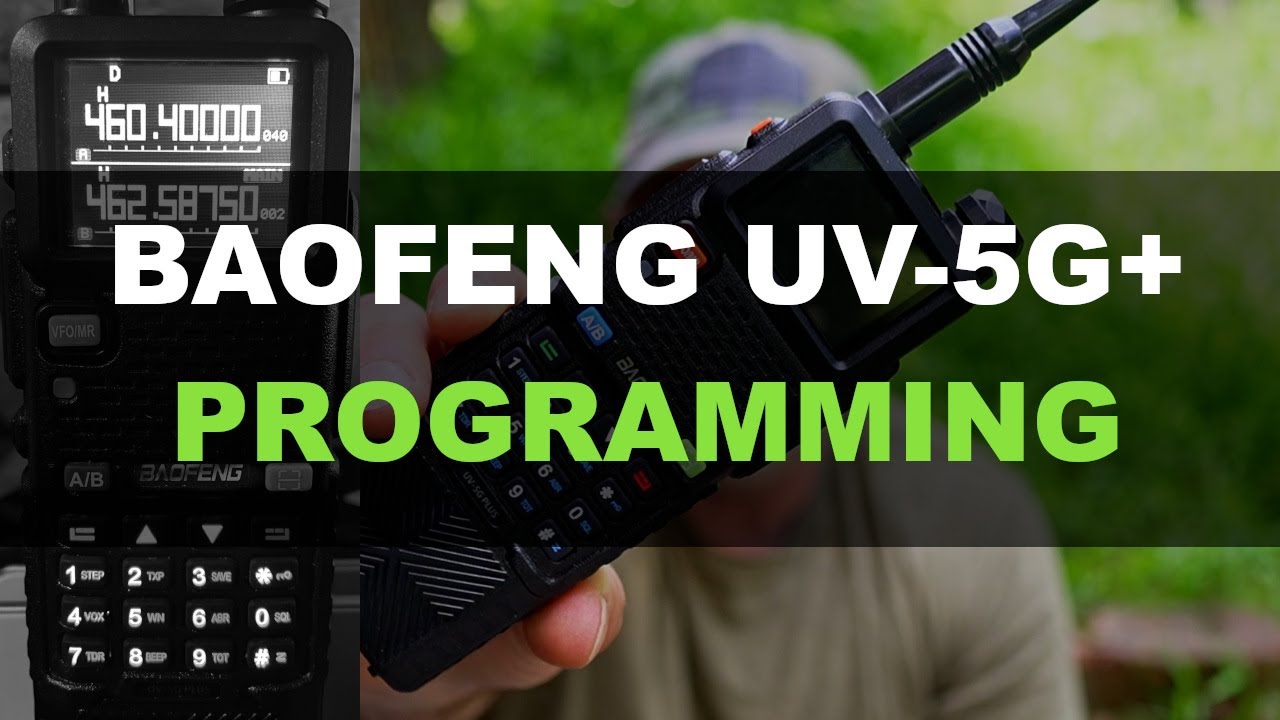 Как запрограммировать радиостанцию ​​Baofeng UV-5G Plus GMRS