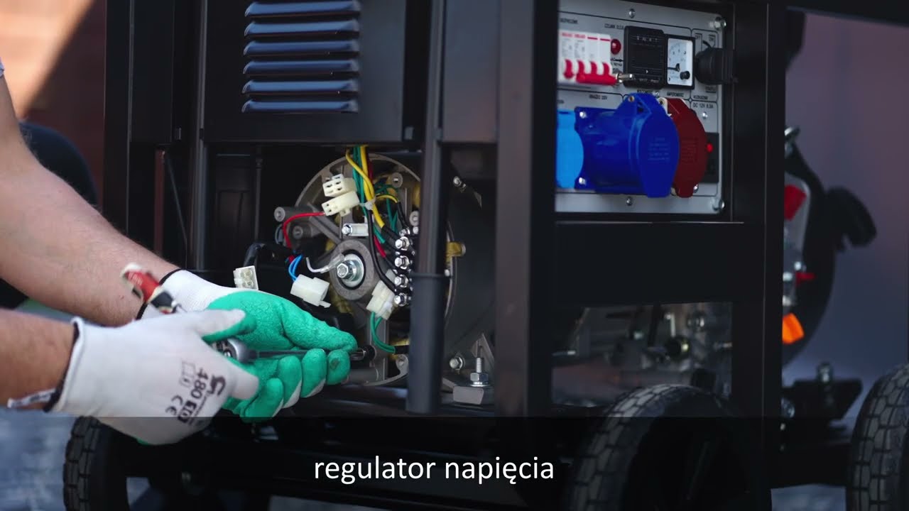 Wymiana regulatora napięcia AVR w agregacie prądotwórczym diesel Proton