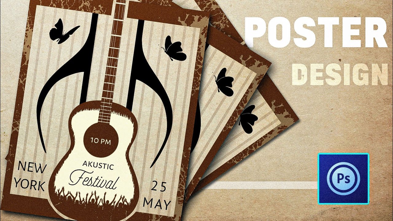 PS Touch Tutorial - How to Create a Music POSTER DESIGN in ps touch/android