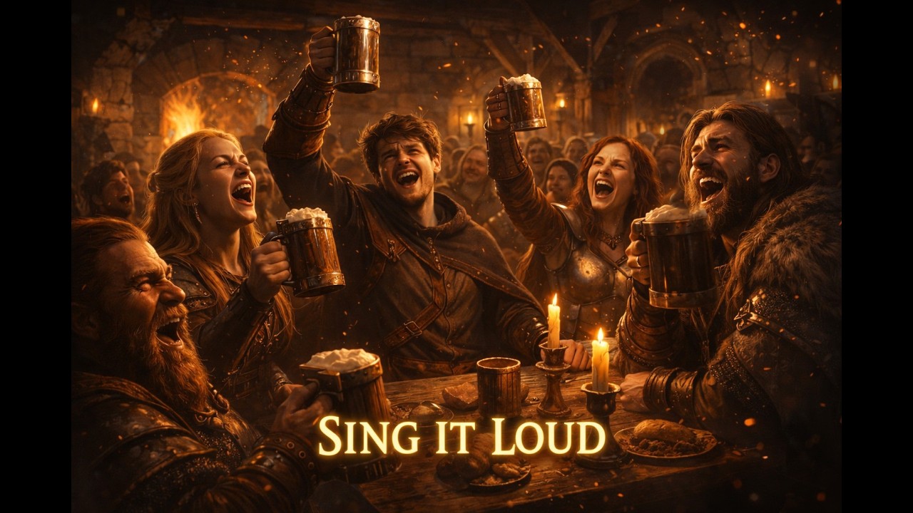 Sing It Loud 🍺 | Medieval Tavern Song (Fantasy Folk for D&D)