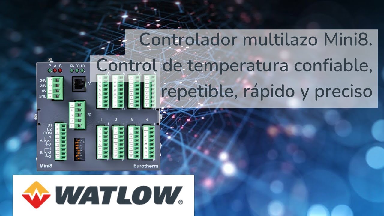 Controlador multilazo Mini8. Control de temperatura confiable, repetible, rápido y preciso