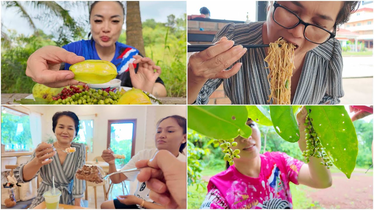 FRUIT PICKING + CASUAL MUKBANG (COME EAT WITH US) | SASVlogs