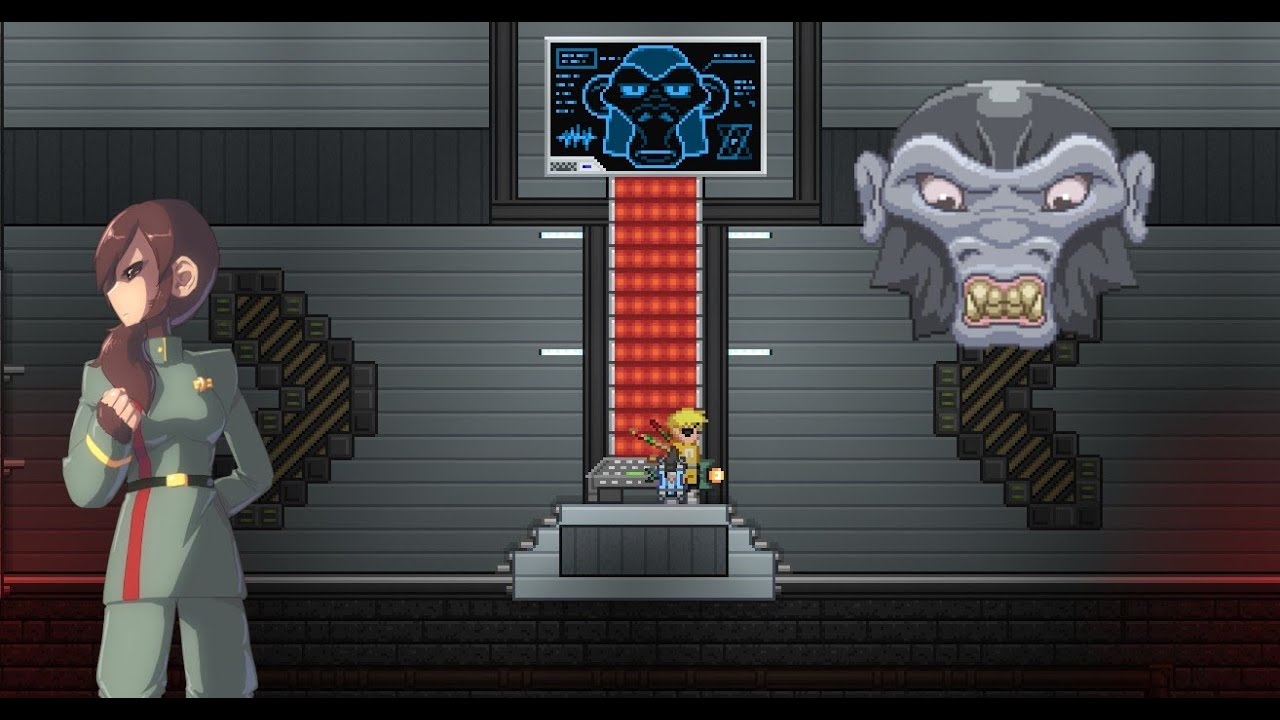 Starbound прохождение,свержение жестокого диктатора Обезъян№6