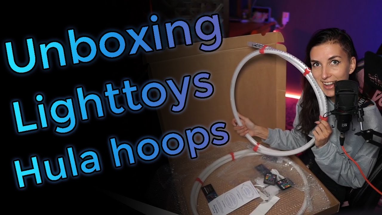 Pyroterra Lighttoys hula hoops unboxing + Programming