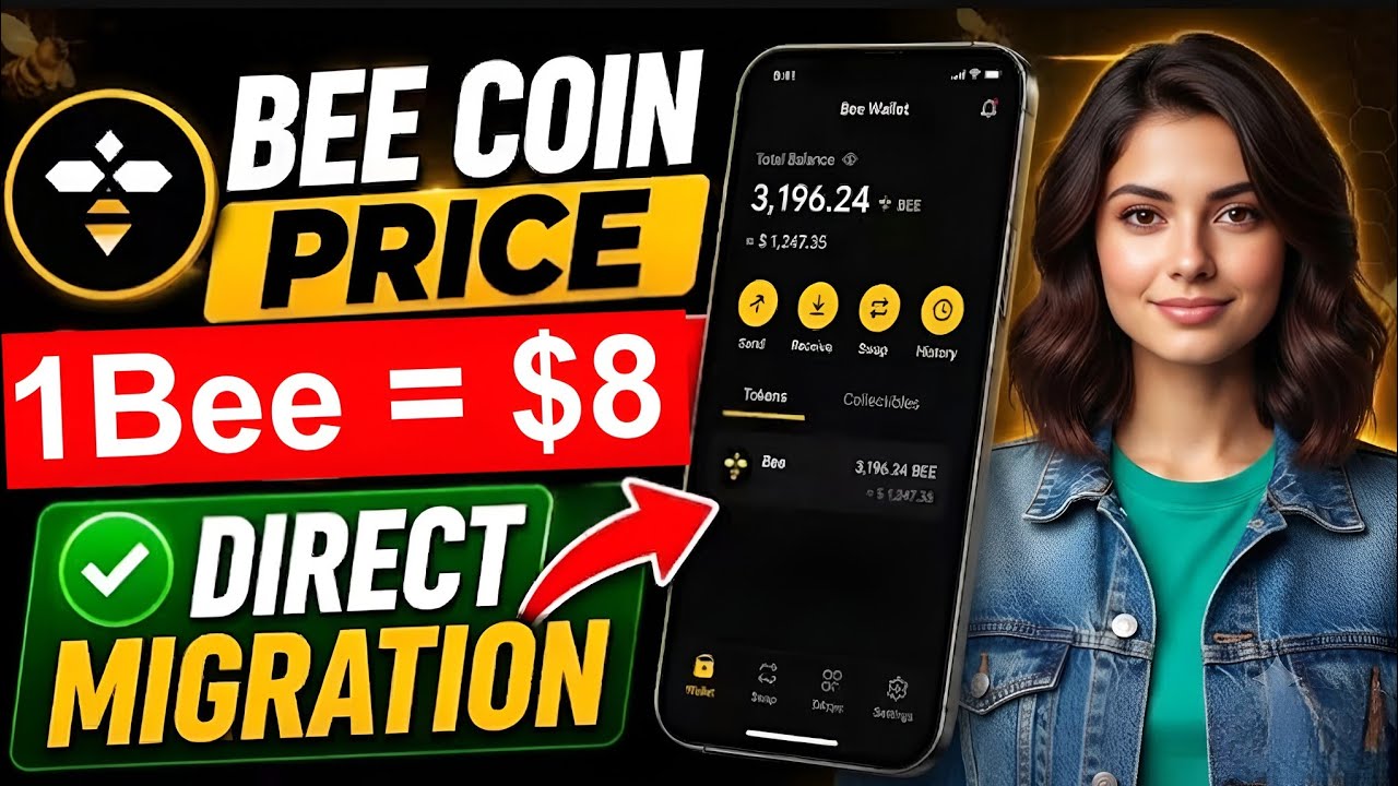 Бум 💥 Новое обновление Bee Network | Прямая миграция Bee Coin началась 😱 1 Bee = $8 🎉🤑 #beenetwor...