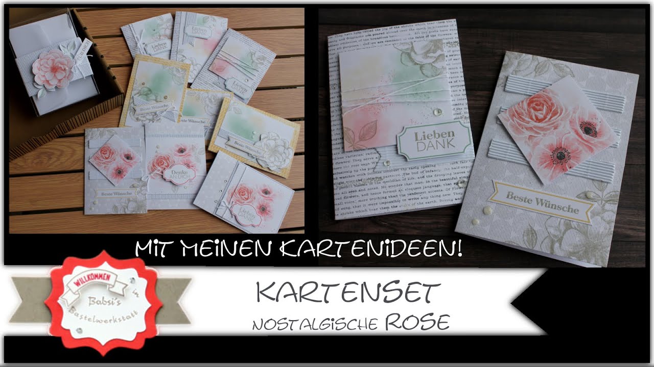 Kartenset Nostalgische Rose von Stampin&acute;Up! - einfache Kartenideen - einfach basteln - Kartenideen