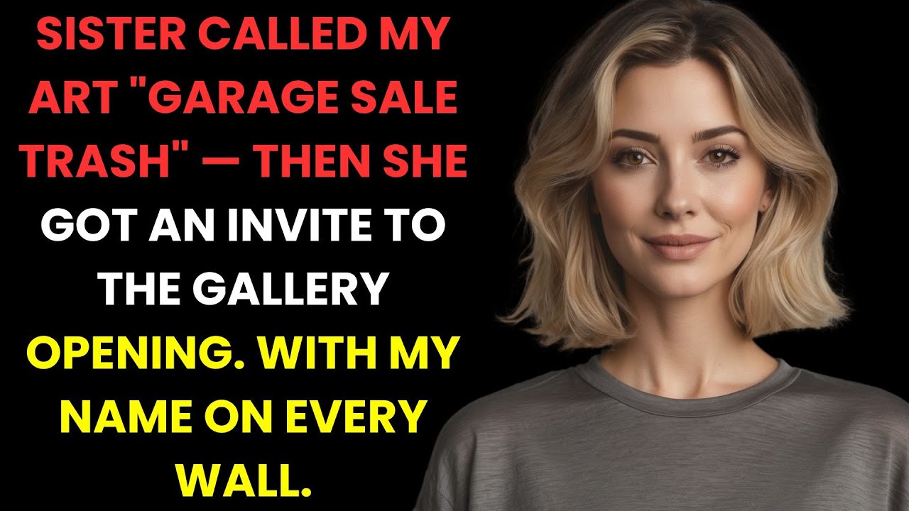 Sister Called My Art 'Garage Sale Trash', Then The Gallery Opening Invite Arrived...
