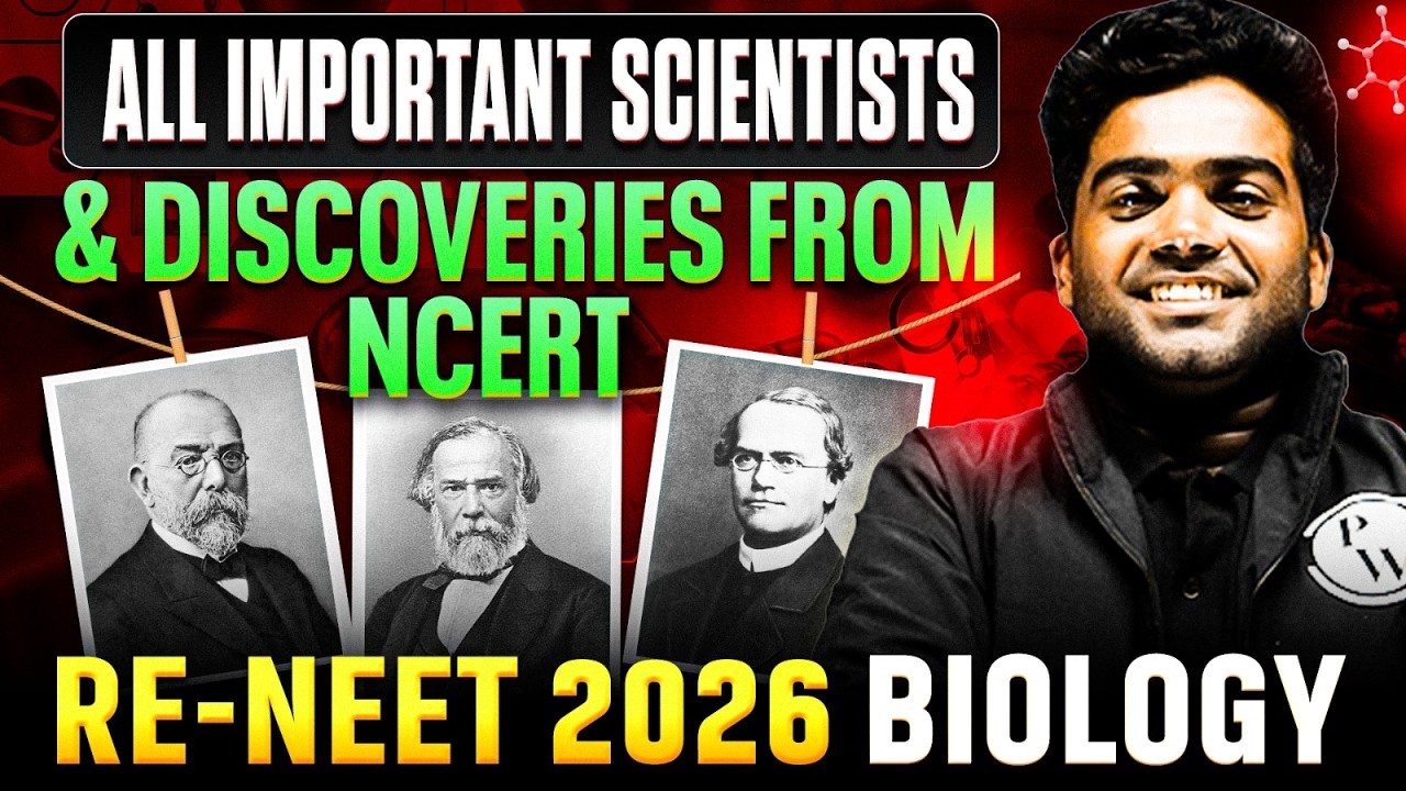 🚨 RE-NEET 2026 Biology | All Important Scientists & Discoveries from NCERT 🔥🧬