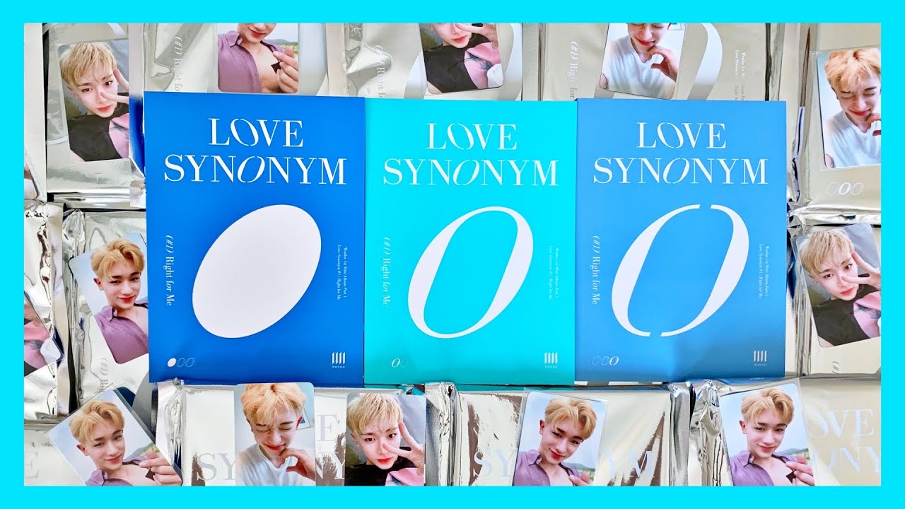 💙✨Unboxing 12 Copies of Wonho 원호 1st Mini Album Love Synonym #1 : Right For Me (Vers 1 + 2 + 3)