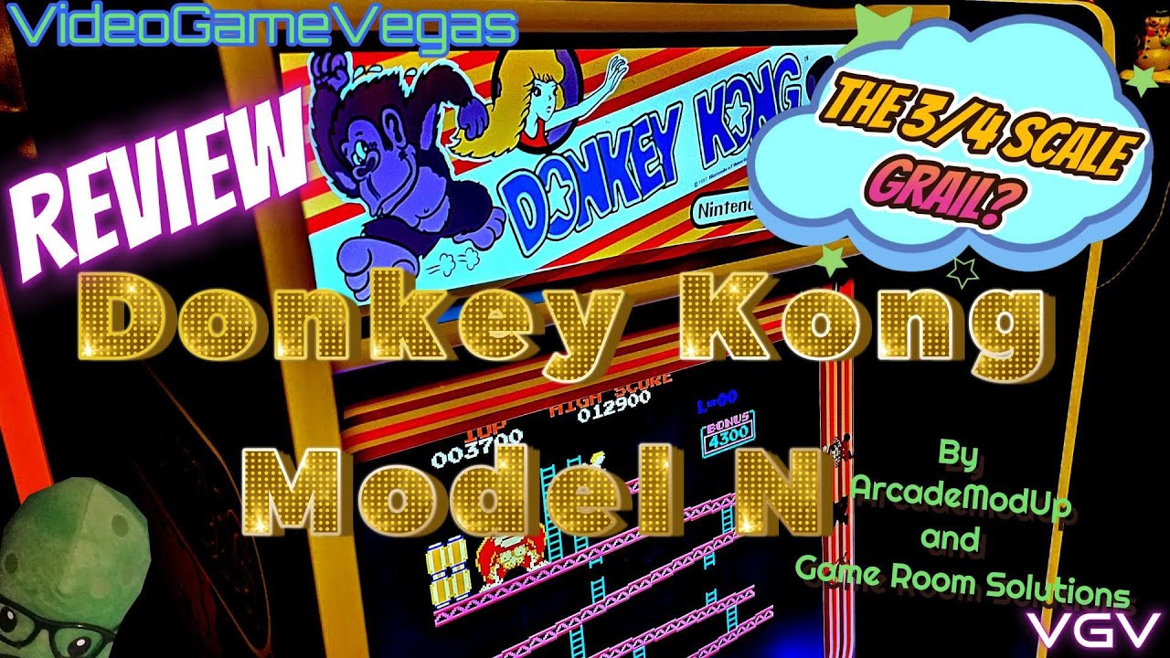 Review - ArcadeModUp / Game Room Solutions - Donkey Kong 3/4 Scale Arcade Cabinet (The Model N)