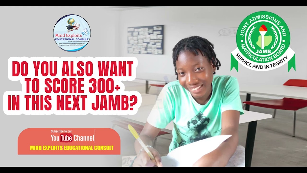 DO YOU ALSO WANT TO SCORE 300 IN THIS NEXT JAMB?