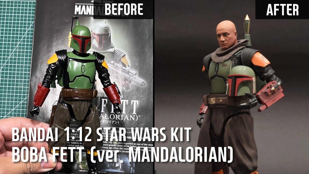 BANDAI 1/12 Boba Fett (The Mandalorian Ver.) Fast Build and Painting
