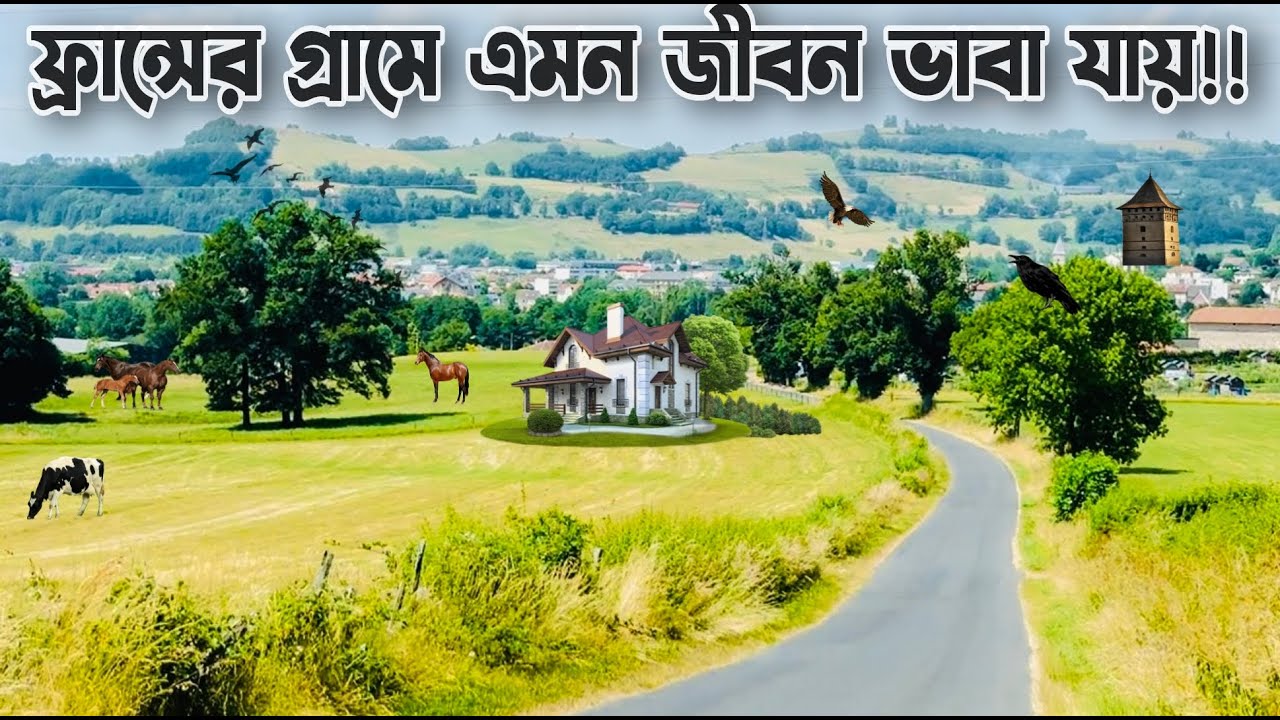 ফ্রান্সের গ্রামের জীবন! 🇫🇷 পথেঘাটে ফল খাওয়া, গ্রামীণ ঘরবাড়ি আর শান্ত পরিবেশ - France Village Life