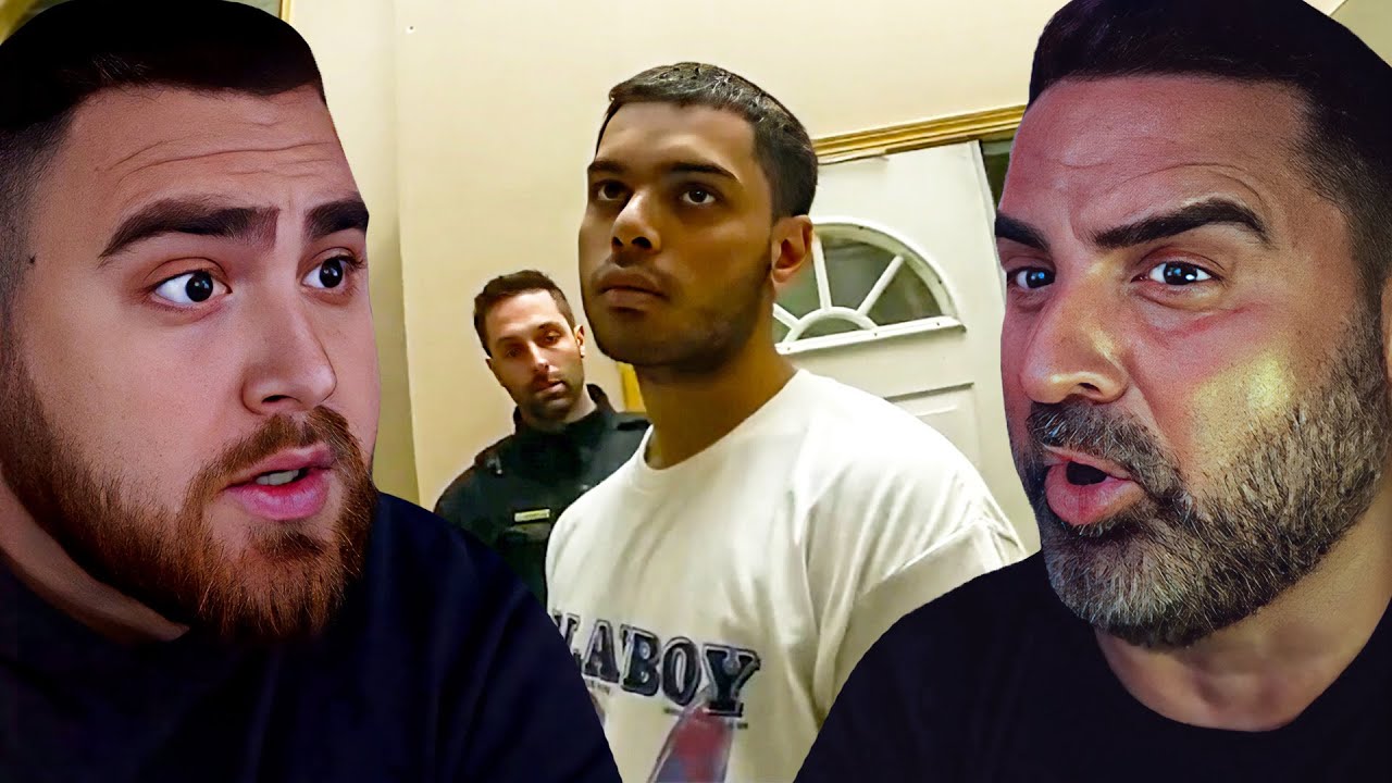 LosPollosTV и отец отреагировали на то, что начинающий крутой парень ударил полицейского на глаза...