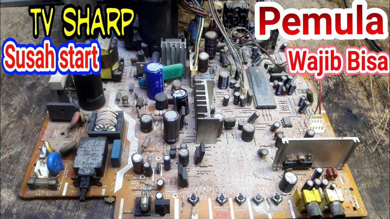 tv sharp susah hidup mati standby