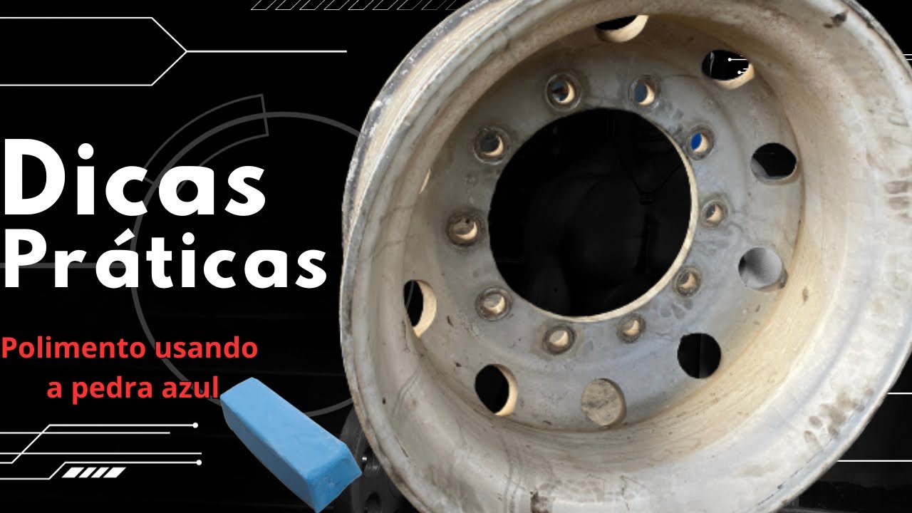 POLIMENTO RODA DE ALUMÍNIO-Como lixar e polir com a pedra azul