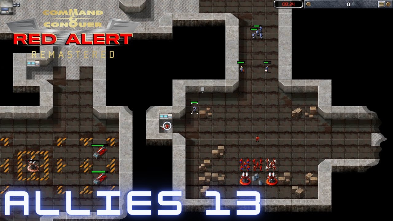 Command & Conquer Red Alert Remastered &mdash; Миссия союзников 13 &mdash; СТРЕЛЯЮЩИЙ ВЗРЫВ (сложный)