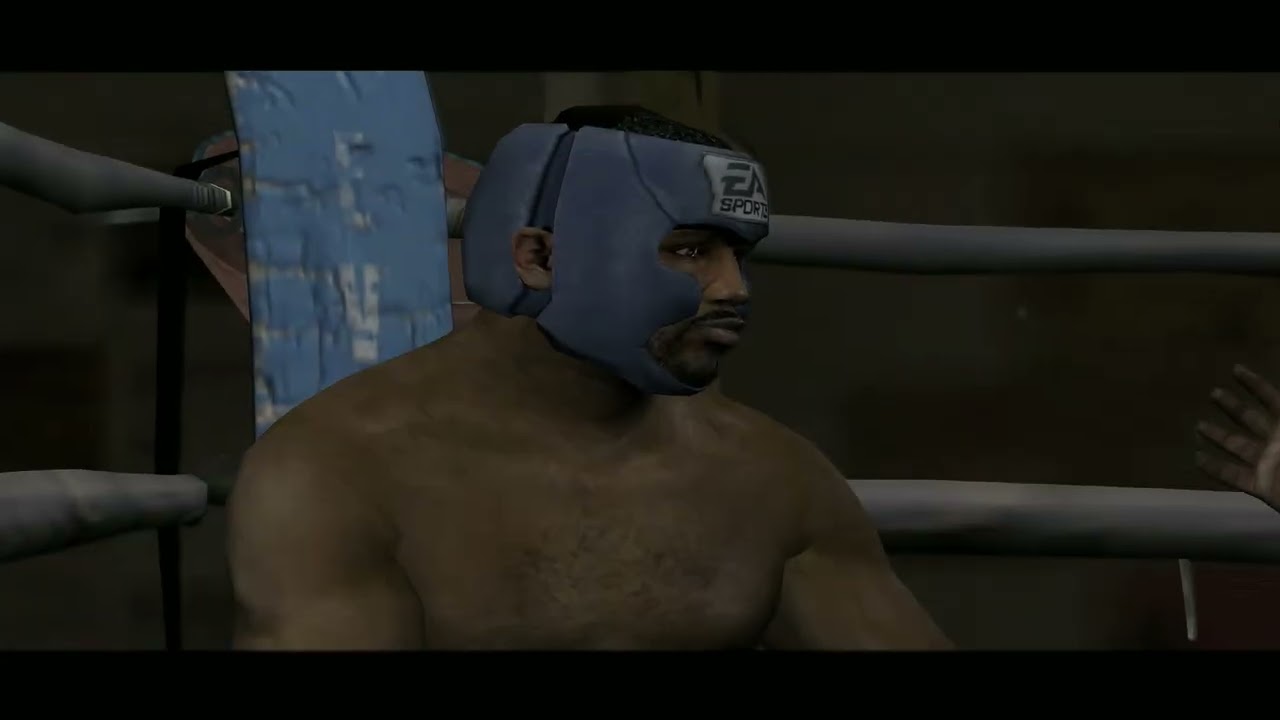 Fight Night Round 3 career mode. Fast Joe Frazier build vs Hawkins #boxing #gameplay #games #gaming