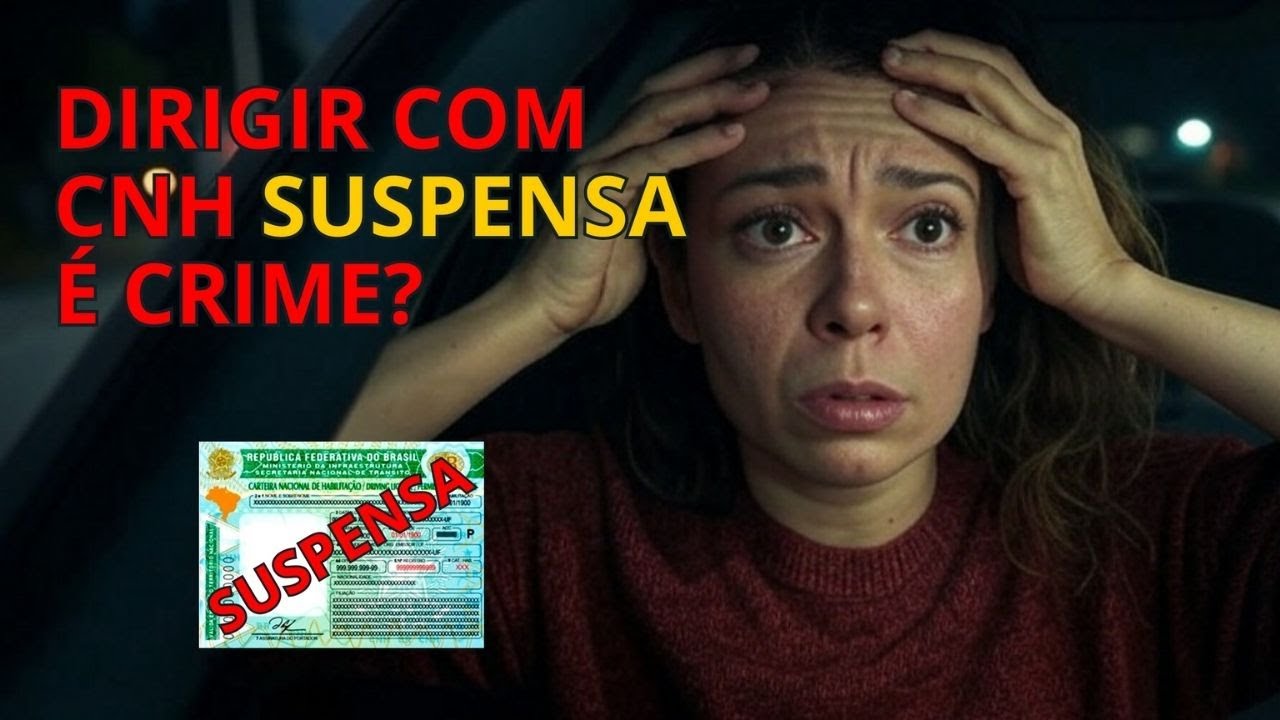 CNH SUSPENSA = MULTA OU PRIS&Atilde;O? Entenda o risco AGORA MESMO!