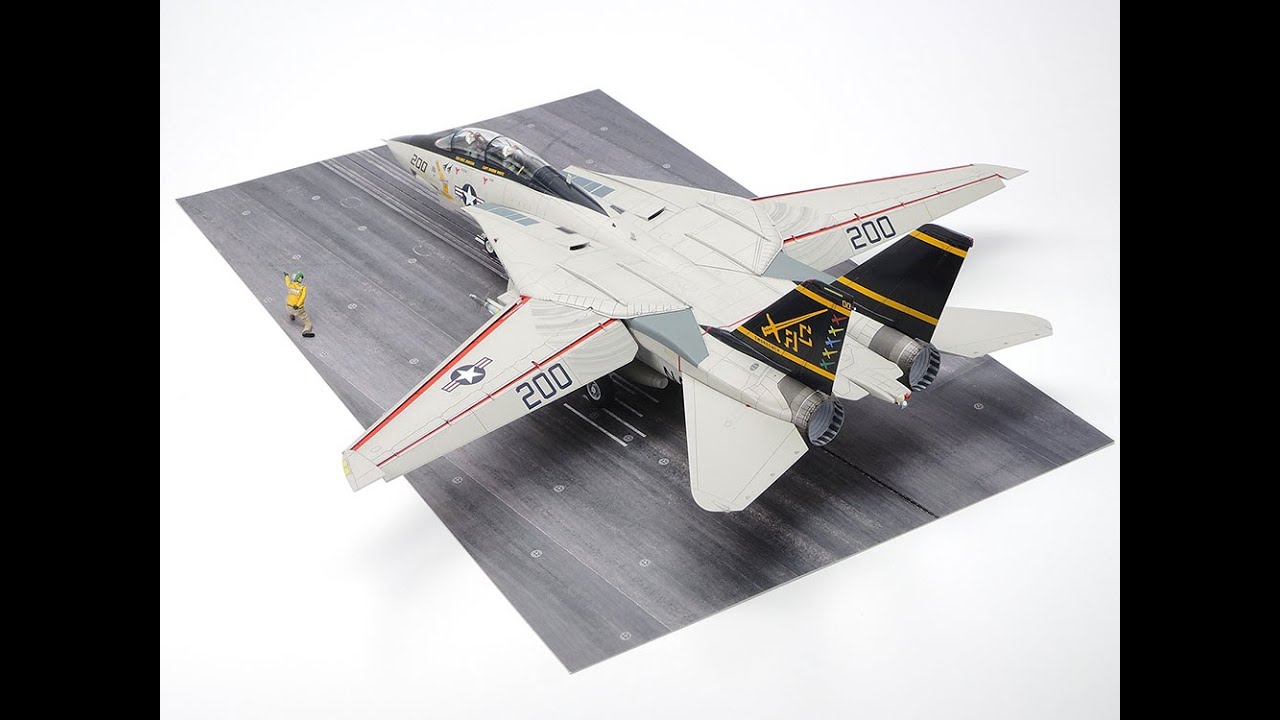 🙃🛩 Imprimación y pintura # Construcción F14 CLS de Tamiya a escala 1/48.