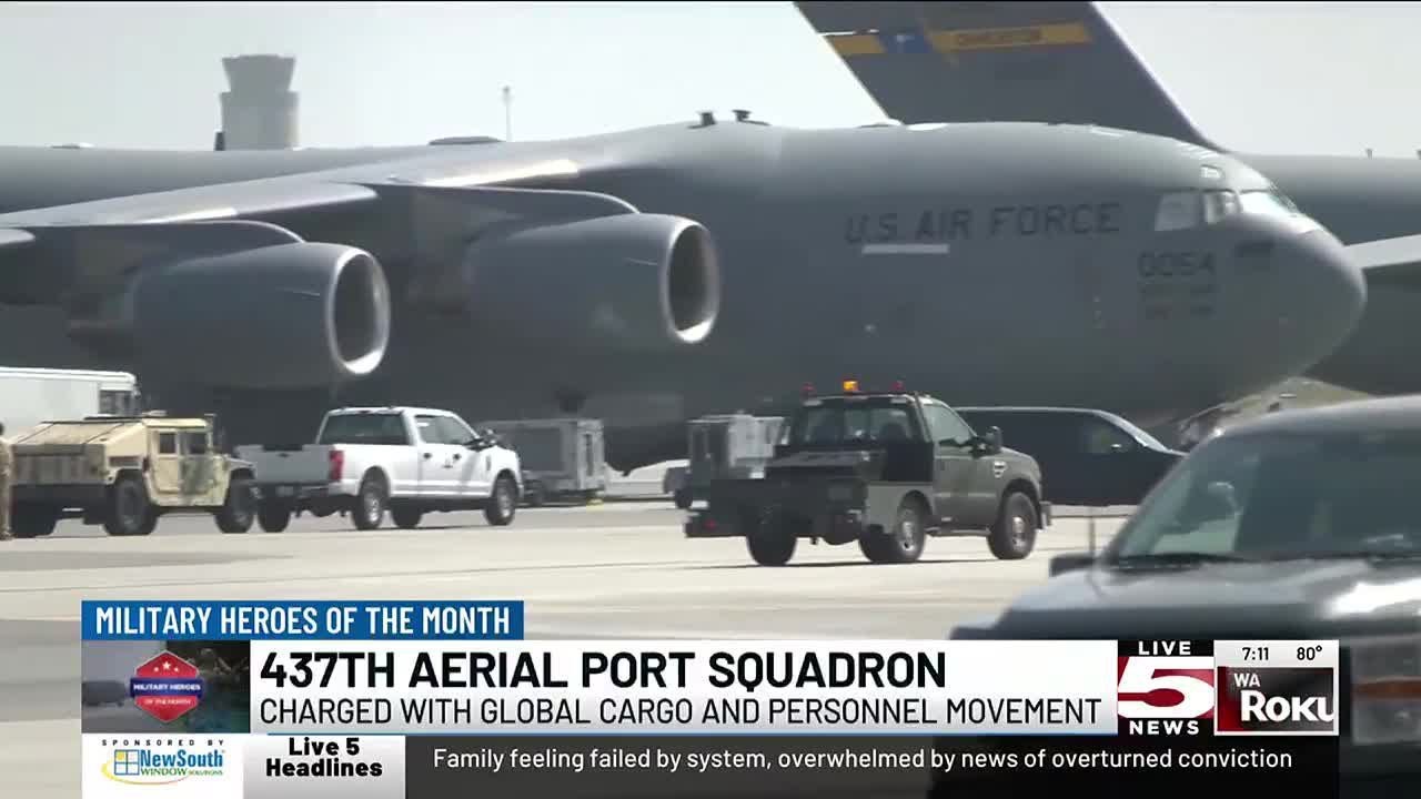 VIDEO: Military Heroes: Squadron charged with global cargo and personnel movement