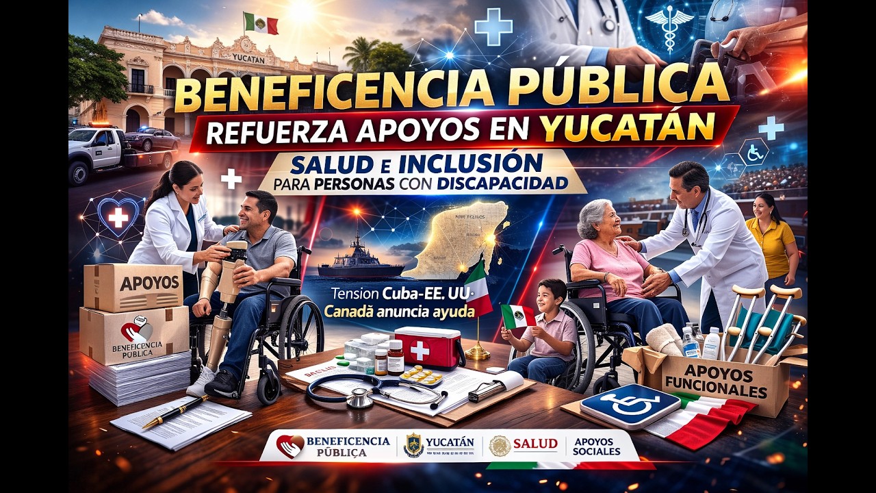 Beneficencia Pública fortalece apoyos a personas con discapacidad en Yucatán este 2026