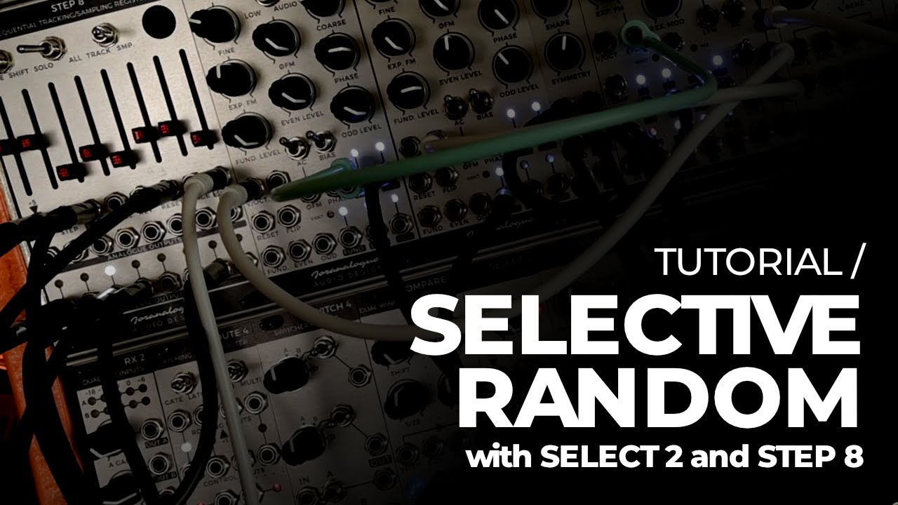 TUTORIAL / STEP 8 and SELECT 2 for a sequence with 1 random step