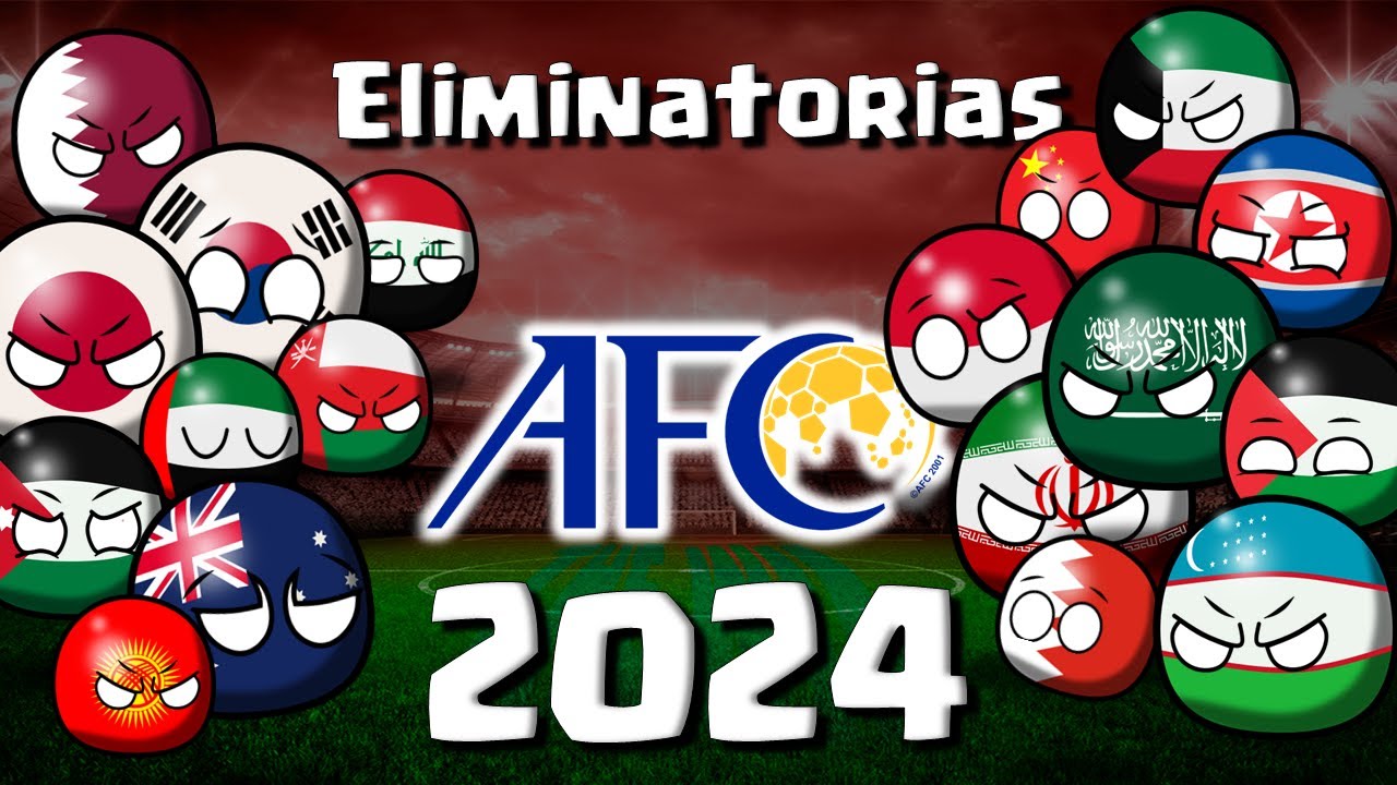 ELIMINATORIAS ASIATICAS (AFC)  2024 - MUNDIAL 2026  countryballs