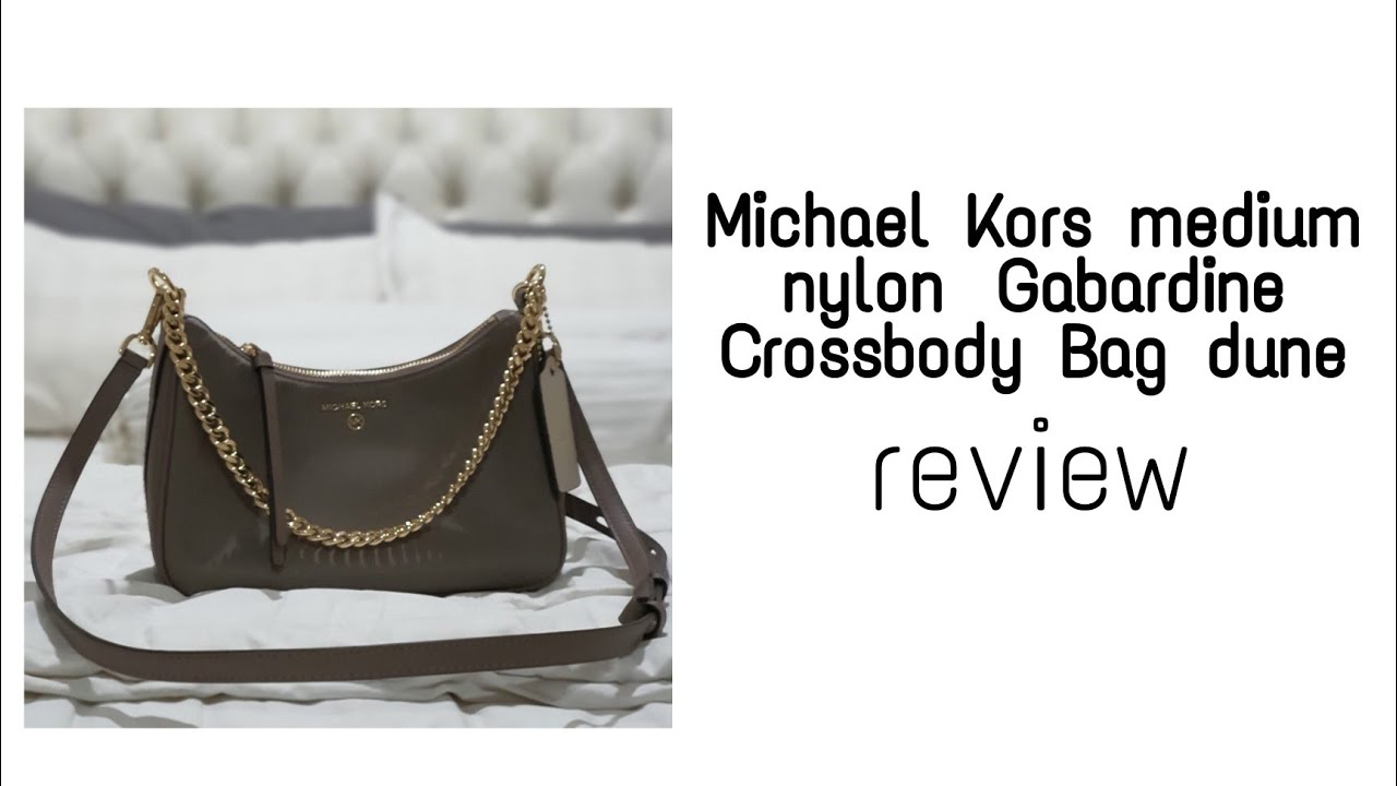 Michael Kors medium nylon  Gabardine Crossbody Bag dune review
