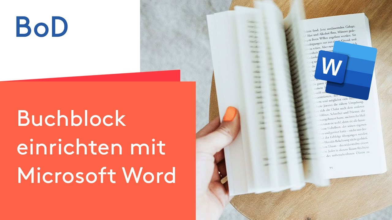 Buchblock einrichten und Text formatieren mit Microsoft Word