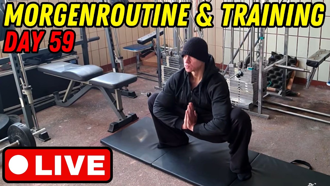 [Live] Morgenroutine & Fitness-training. #highperformance #morgenroutine #monkmode