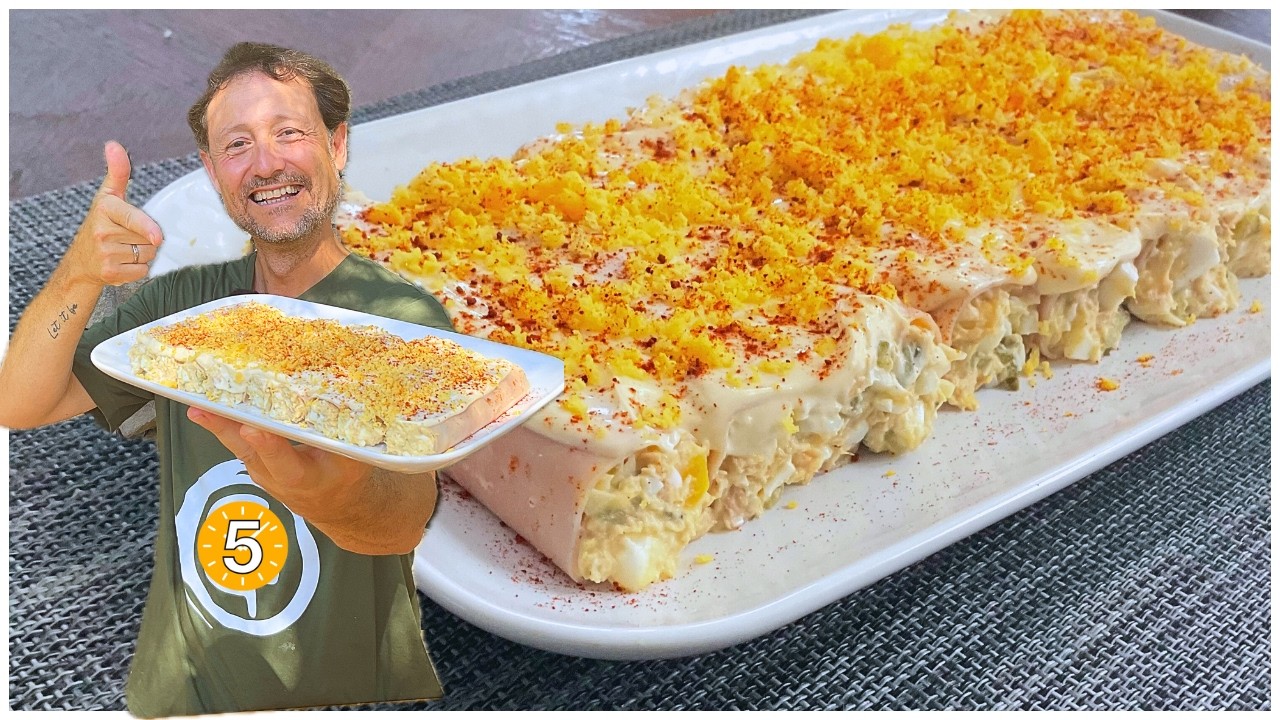 CANELONES DE VERANO CON ATÚN Receta Fácil y Fresquita 😃 - Recetas de Guille en 5 Minutos