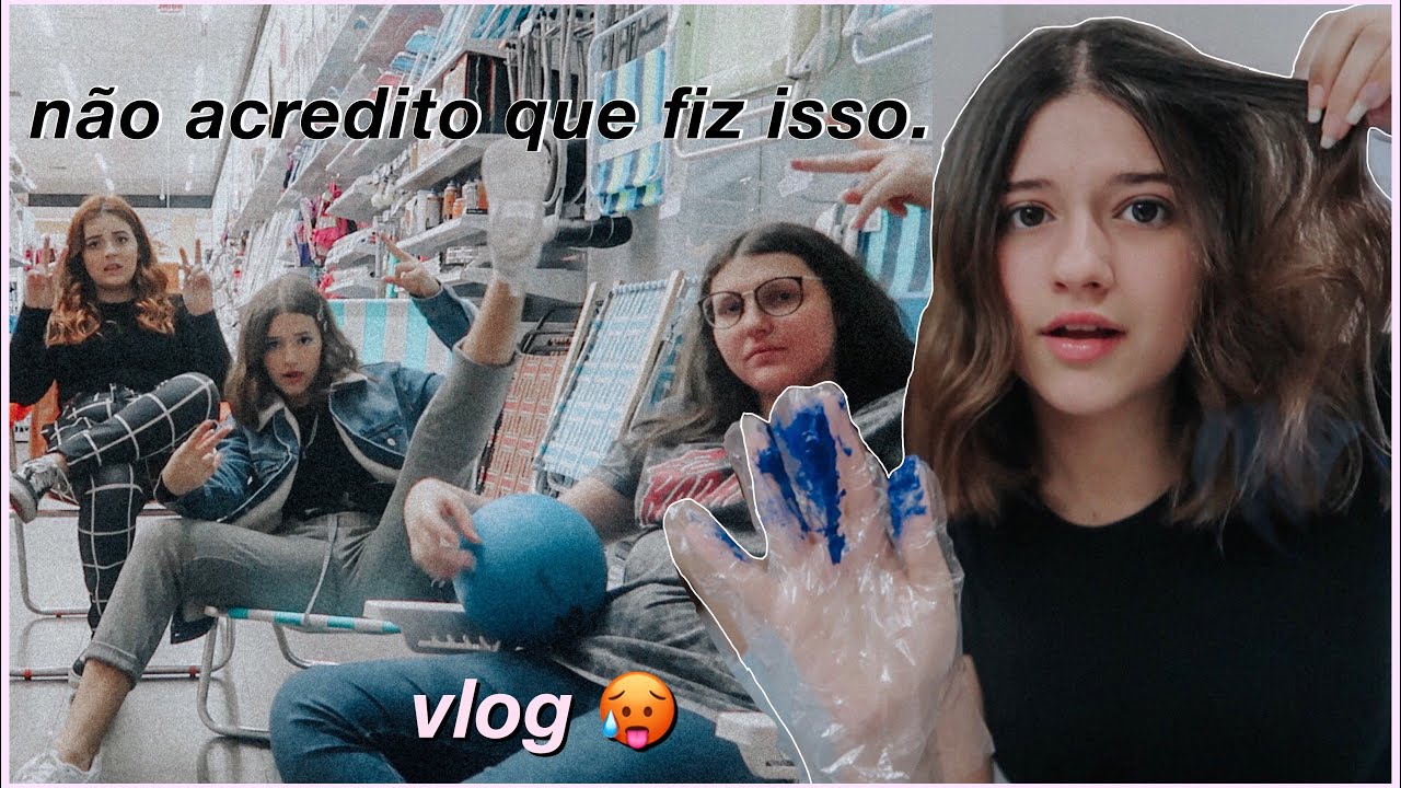 pintei meu cabelo sem meus pais saberem... (vlog)