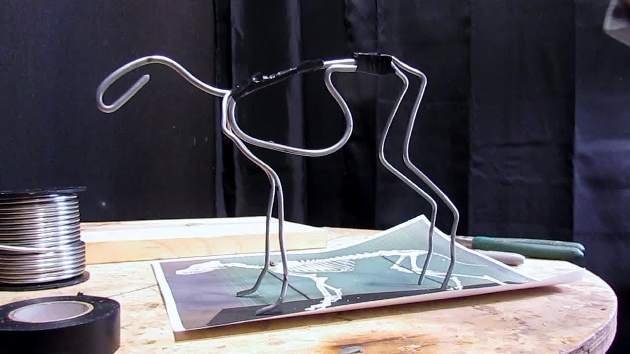 Sam Commission   Making the Armature for the Dog