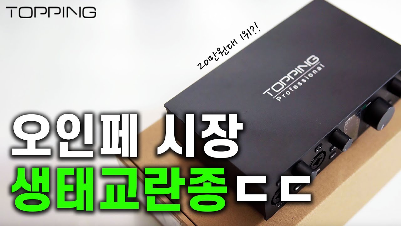 [입문용 오디오인터페이스] 토핑 E2x2 _ 올해 엔트리급 오인페 1등