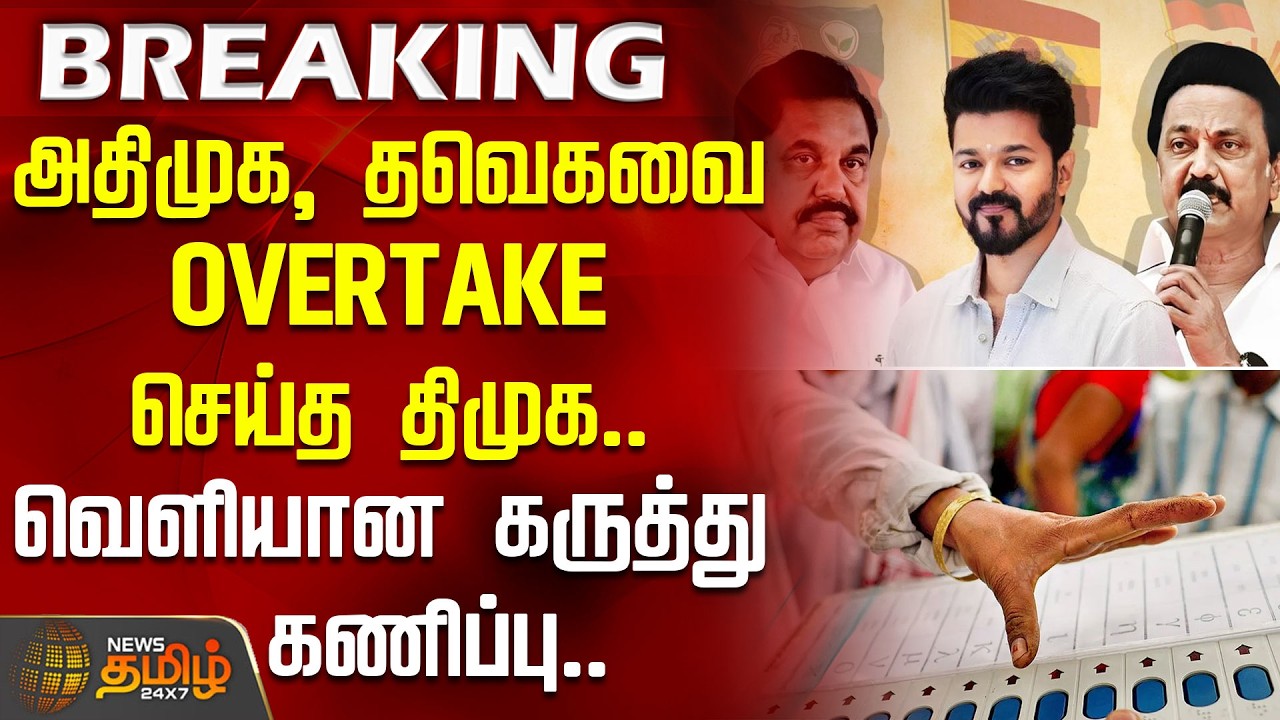 அதிமுக, தவெகவை OVERTAKE செய்த திமுக.. வெளியான கருத்து கணிப்பு.. | TamilNaduElection2026