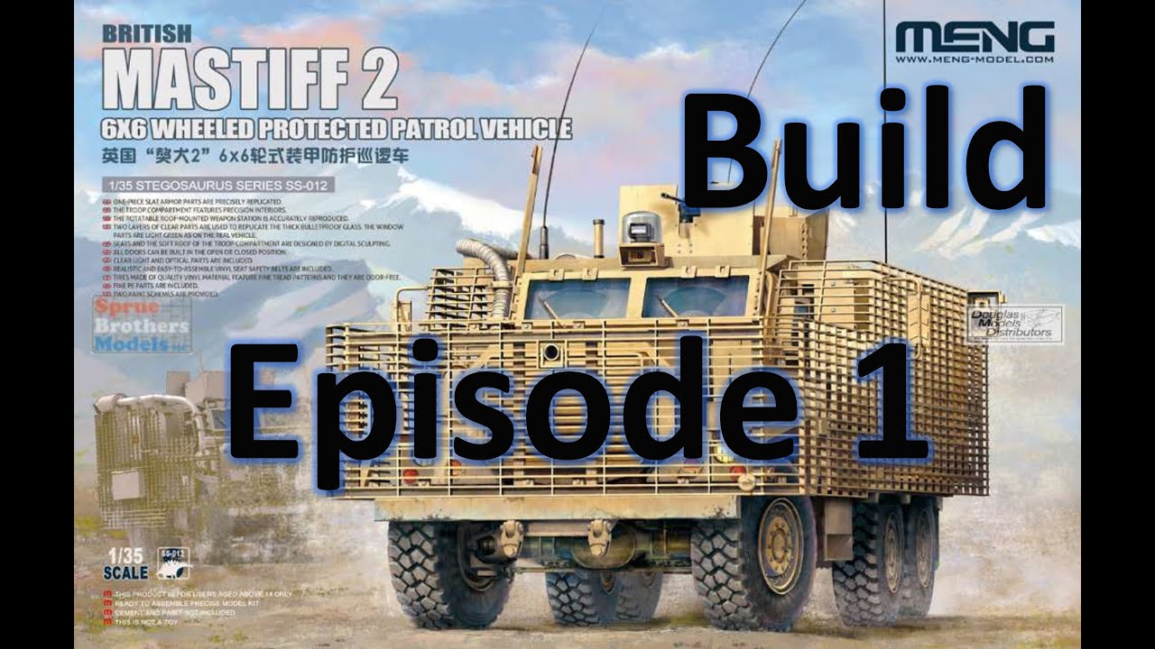 Meng 1/35 Mastiff 2 PPV 6x6 - Episode 1 Undercarriage