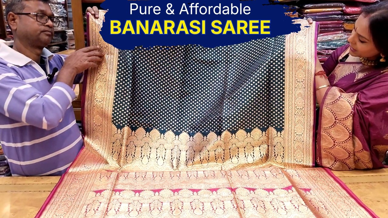 light weight Banarasi Silk saree Now Rs 1200
