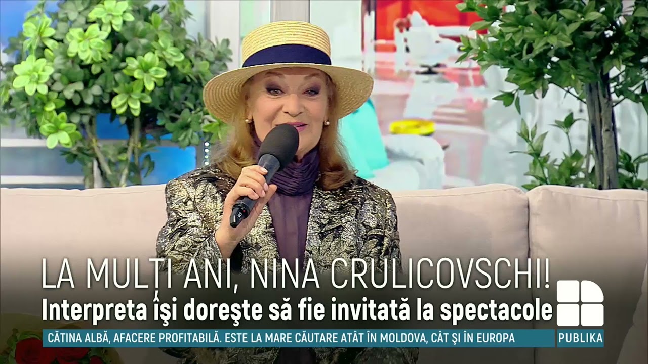 Interpreta de muzică ușoară, Artistă a Poporului Nina Crulicovschi, la cea de-a 70-a aniversare
