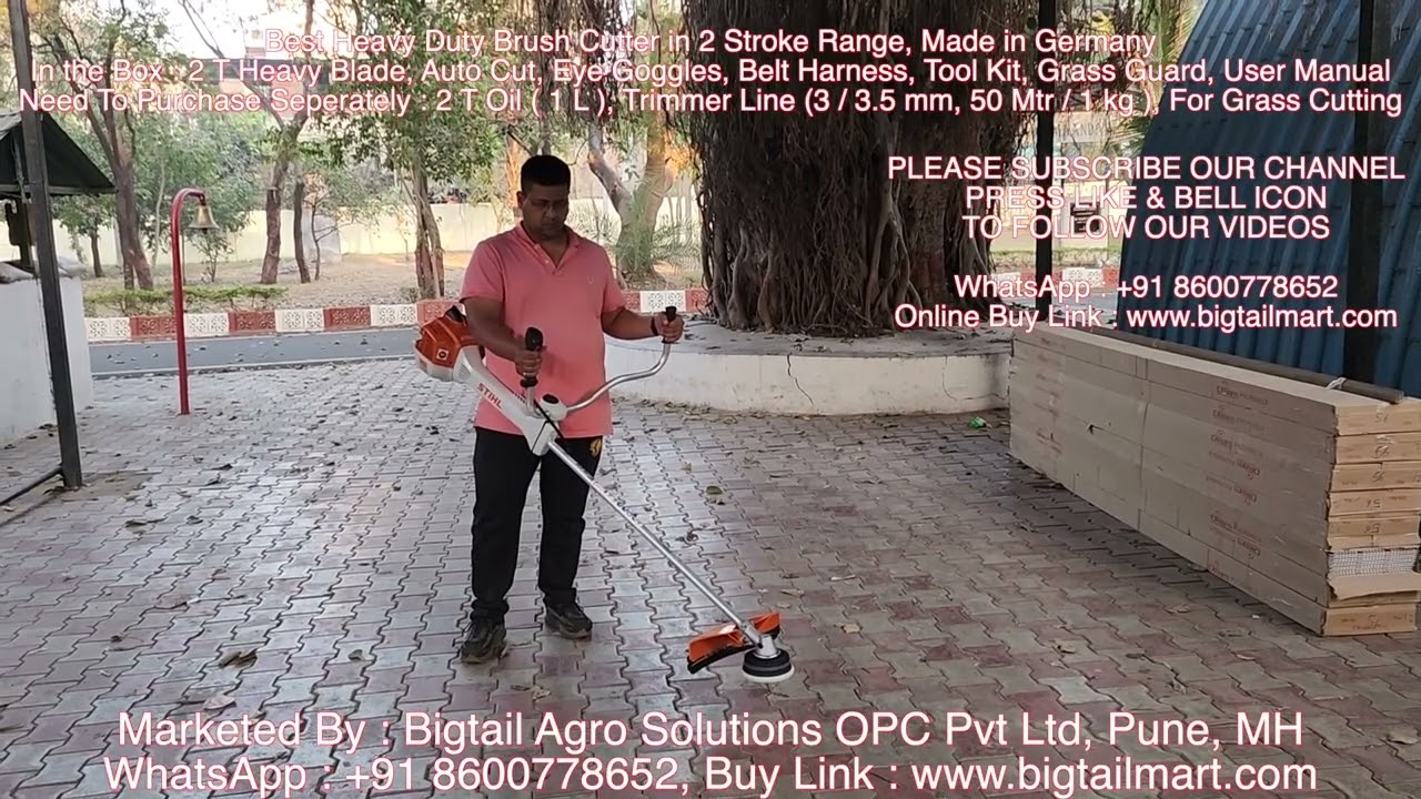 STIHL FS410, 2.7 HP, 2 Stroke, Brush Cutter, For Grass, Weed Trimming, Made in Germany, Heavy Duty