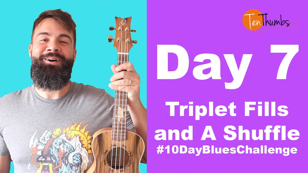 #10DayBluesChallenge - Day 7 - A Shuffle with Triplet Fill and Turnaround