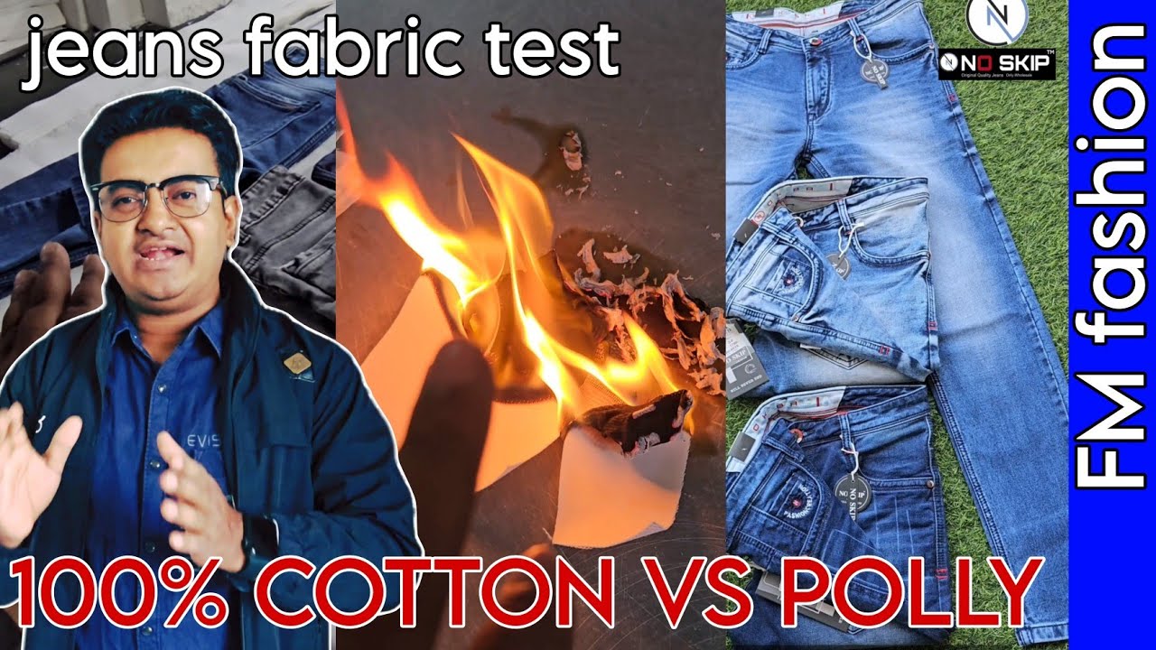 Jeans pant fabric test.👖,🔥🧯. cotton and poly/polyester.🔥🧯🔥