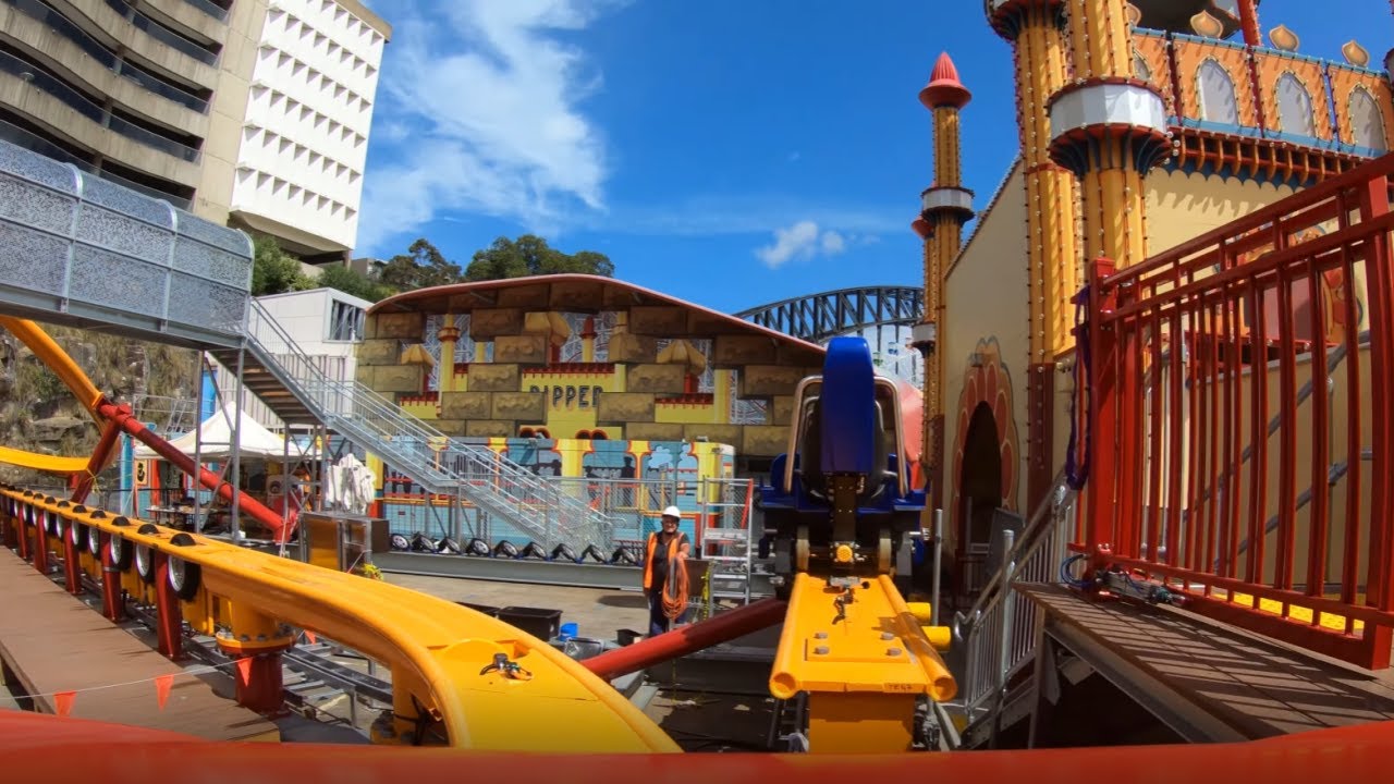 Big Dipper (Intamin Single Rail) POV - Luna Park Sydney, New Roller Coaster