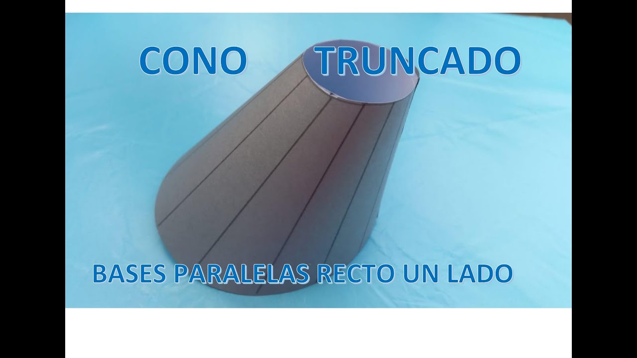CONO TRUNCADO o  reducción excéntrica