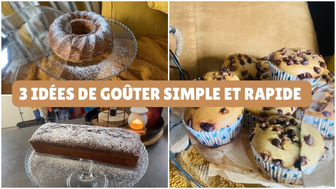 3 idées de goûter simple et rapide pour toutes la famille 🍰🧁