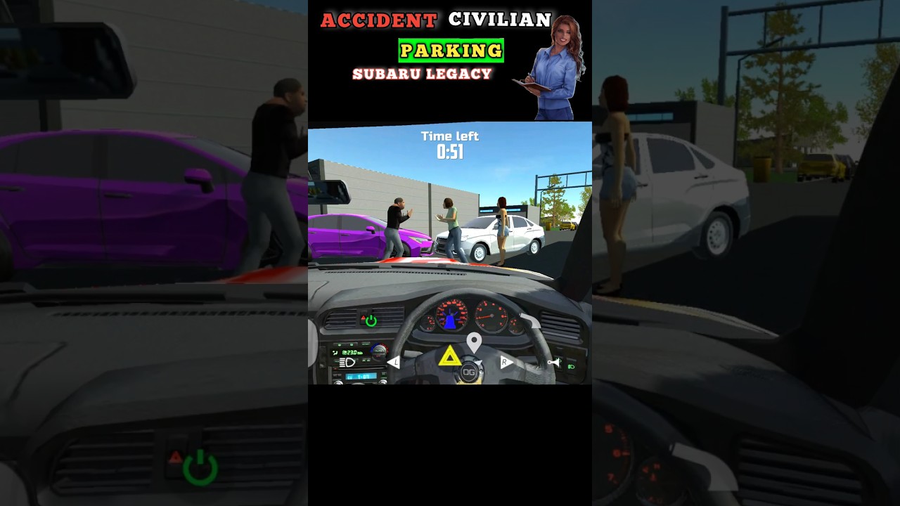 Accident Civilian ☠️ Parking Car Simulator 2 New Update #shorts #youtubeshorts #trend #parking #cpm