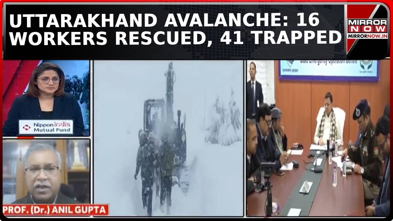 Massive Avalanche In Uttarakhand's Chamoli district, 16 Workers Rescued, 41 Trapped | Daily Mirror