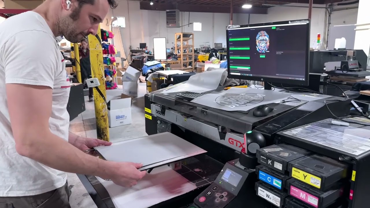 Printing DTF on Brother GTX Printers