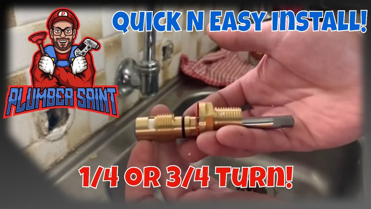 HOW TO Install 1/4 turn or 3/4 turn ceramic disc taps QUICK and EASY!